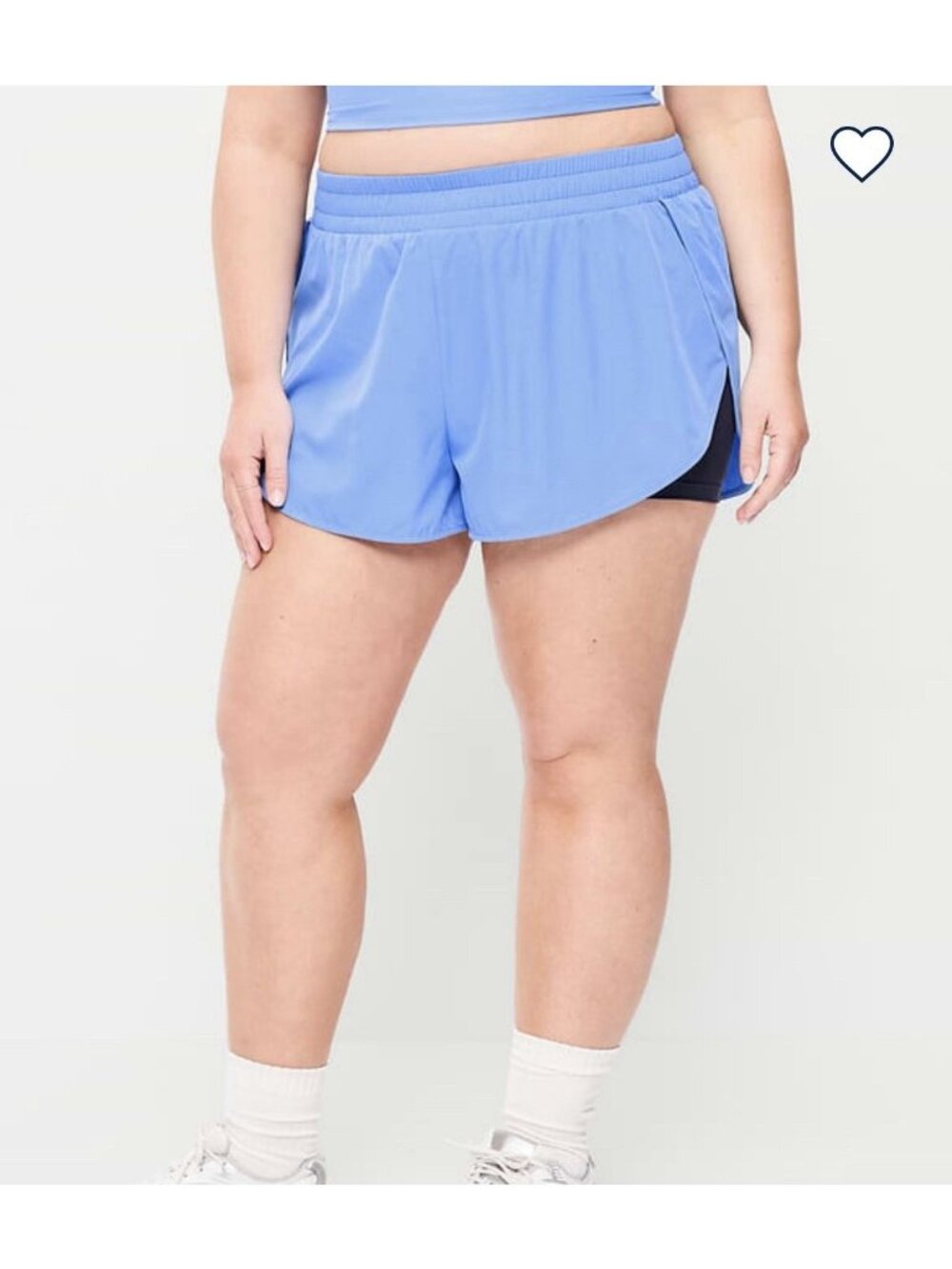 Old Navy Womens NWT High Rise 3X Running Shorts Blue